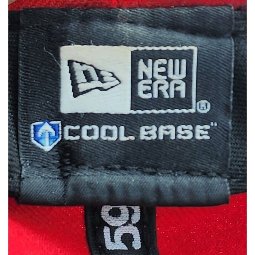 New Era Cool Base 59FIFTY MLB Philadelphia Phillies Red Fitted Hat Cap Size 7 - Picture 9 of 11